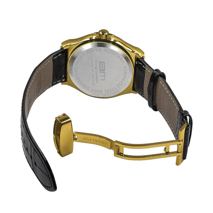 Conspicious Bling Leather Watch | 5110362
