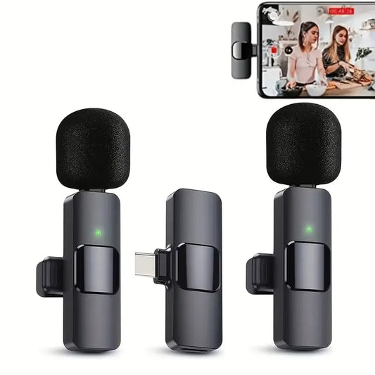 Wireless Lavalier Microphone – Clip-On Mic with Noise Reduction
